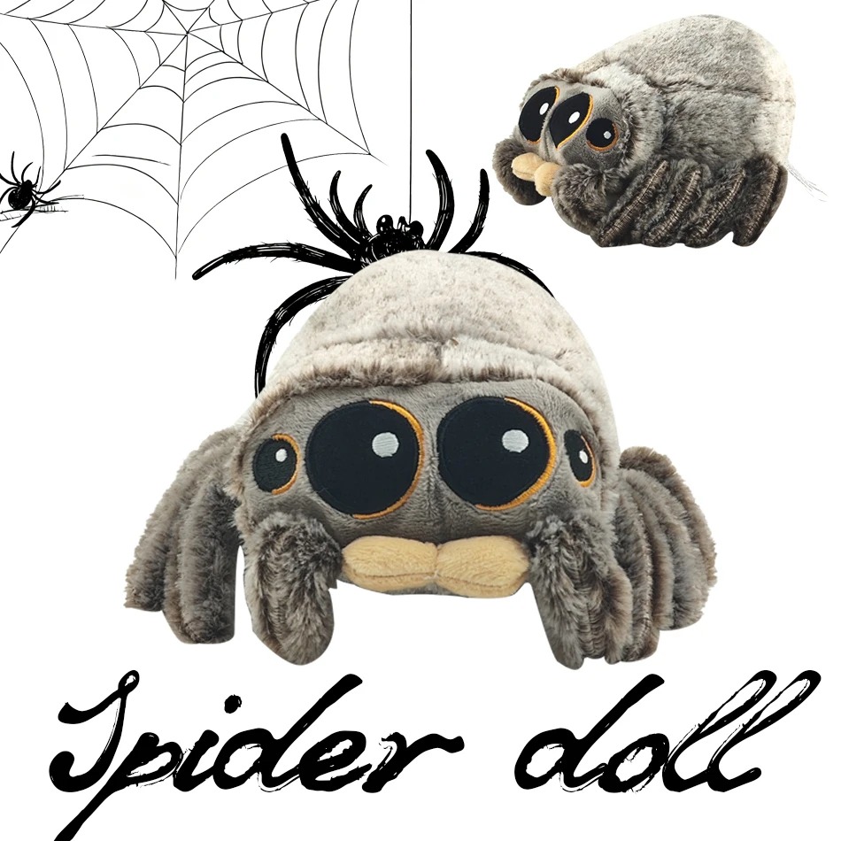 

Милый маленький паук, детские мягкие плюшевые игрушки, периферийные куклы из мультфильмов животных, детский подарок на день рождения, Рождественский подарок