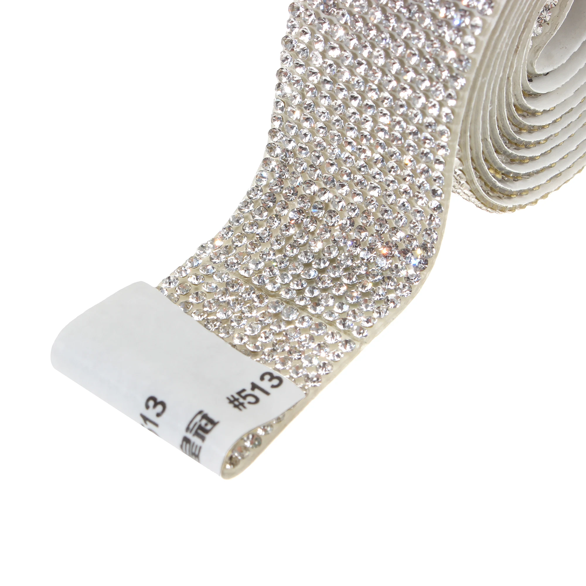 Crystal  Ribbon Width.5 Cm DIY Decoration Sticker Rhinestone Ribbon Length 1 Yard / 90 Cm Car Phone Decoration