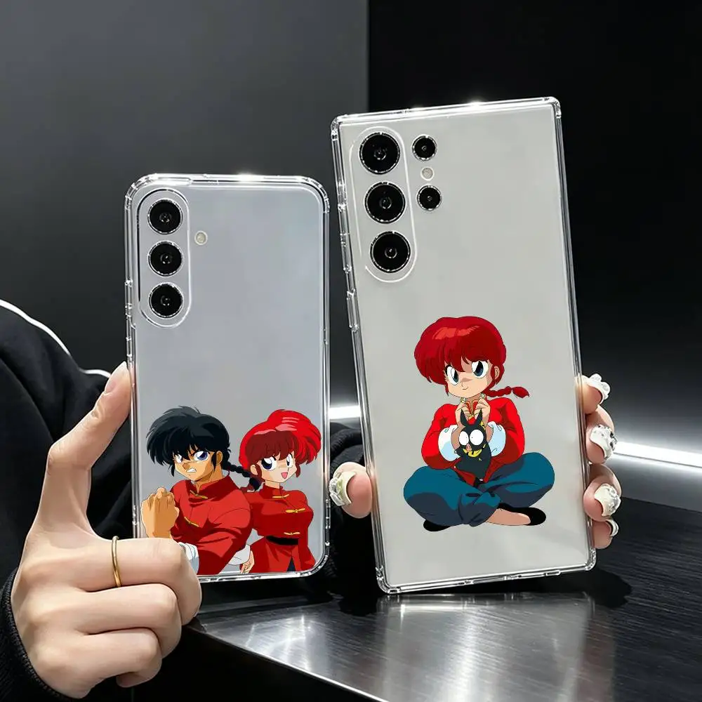 Ryoga Hibiki Classic Anime R-Ranma  Phone Case Transparent Silicone Soft For Samsung S25,S24,S21,S22,S23,S30,Ultra,S20,Plus,Fe