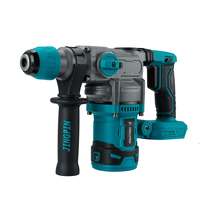 Drillpro Brushless Electric Hammer Drill 26mm Cordless Rotary Hammer Handheld Impact Drill Power Tool For Makita 18V Battery