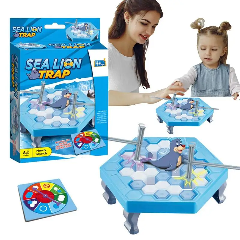

Break Ice Game Strategic Table Knock Puzzle Games Interactive Animal Saving Crossing Activity Toy For Family Parties Friends