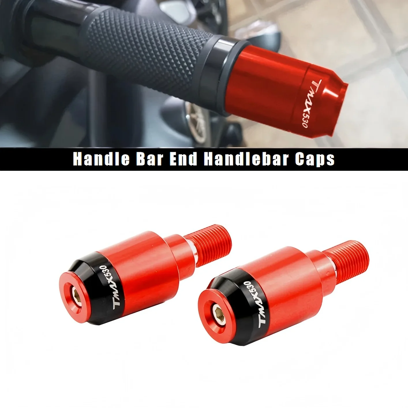 

Для Yamaha T-MAX 530/T-MAX 560-мотоцикла с ЧПУ, алюминиевая ручка, колпачки на руль, аксессуары для мотоциклов