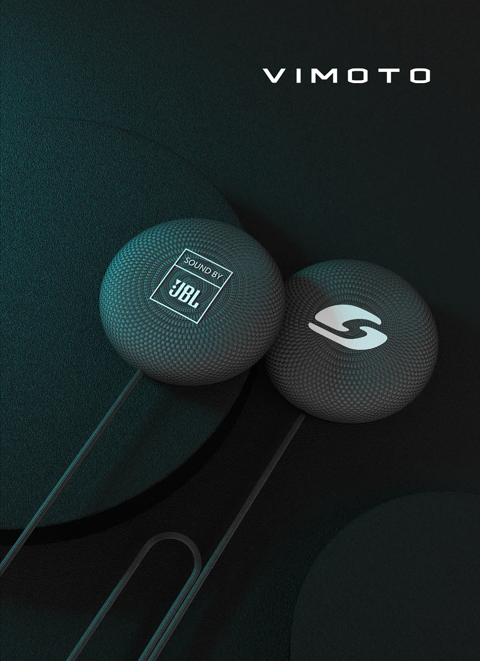 مجموعة الصوت والميكروفون الأصلية لملحقات ميكروفون قاعدة سماعة الرأس الداخلي لخوذة Vimoto V10X V10S