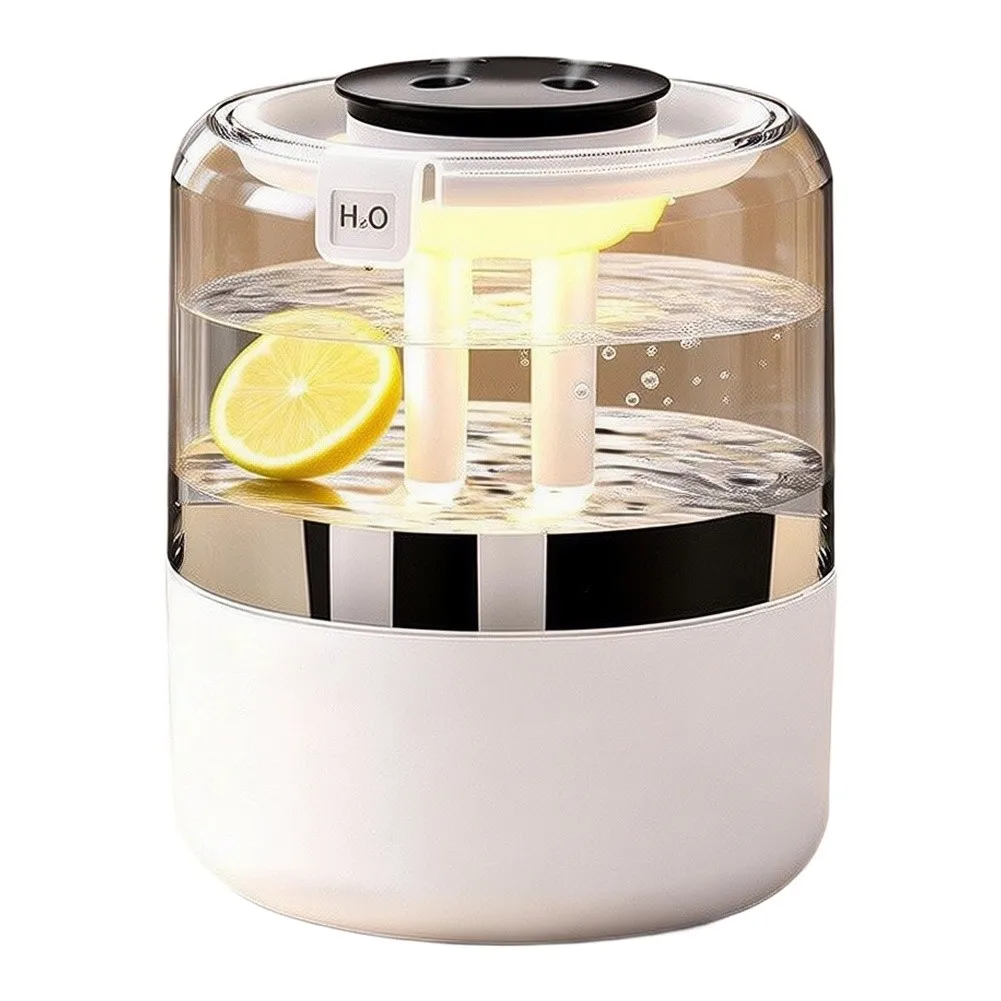 Cool for mist Humidifier 4L for top Fill Design with Night Light 3 for mist Modes Quiet Operation for Large Room Use 17x17x22cm