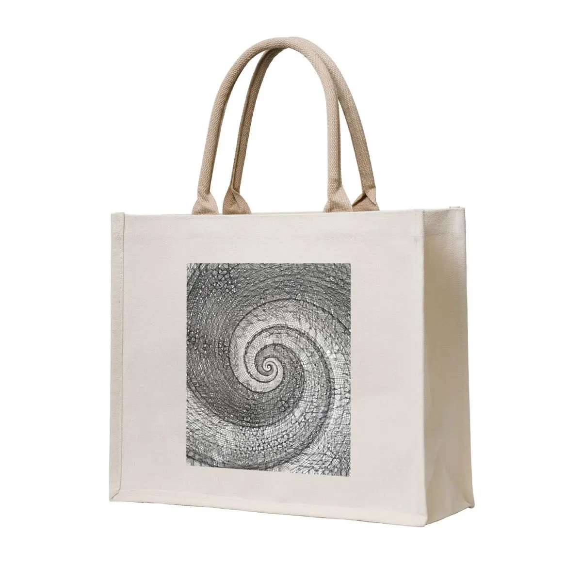

Fibonacci spiral DeepStyle abstraction Tote Bag Big bag women hand bag Women's shopping for beach