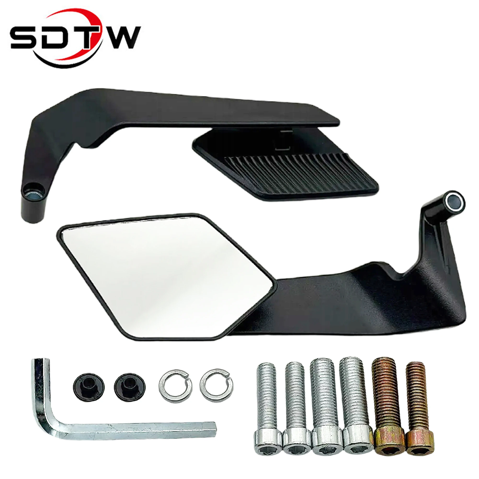 SDTW New Motorcycle Stealth Winglets Mirror To Rotate Adjustable Mirrors For YAMAHA MT 03 07 09 R1R3R7 XMAX KTM BMW Accessories
