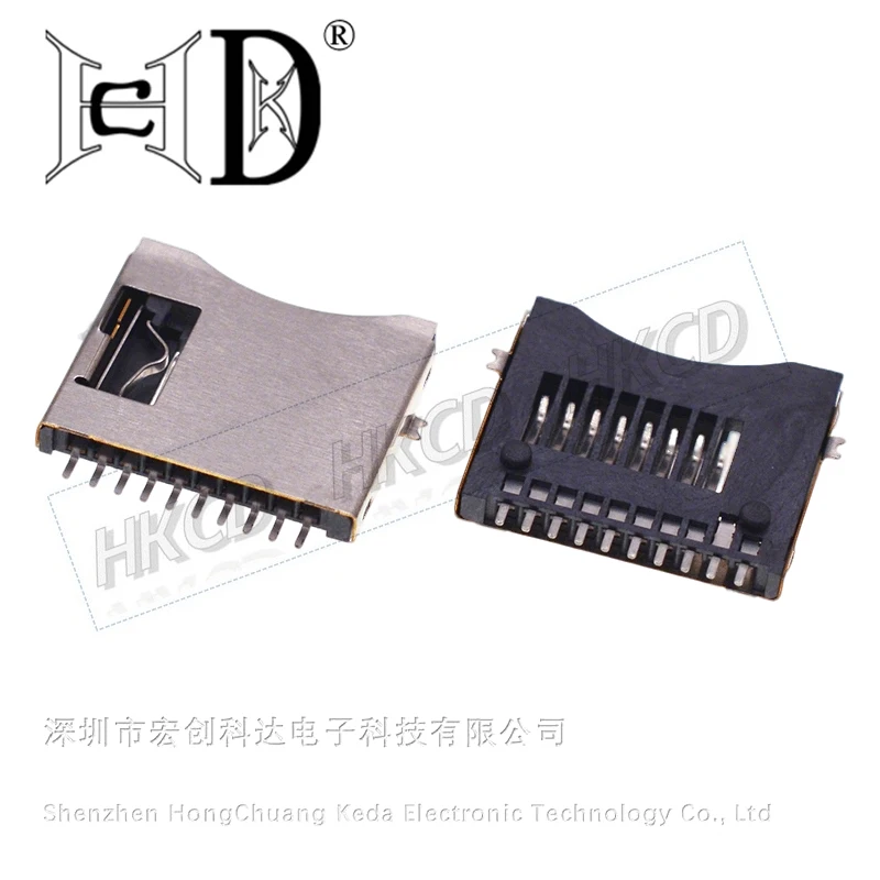 10 TF Simple Card Holder MICRO SD Card Holder TF Card Holder Cover Memory Card Holder Small SD Card Holder External Welding Type