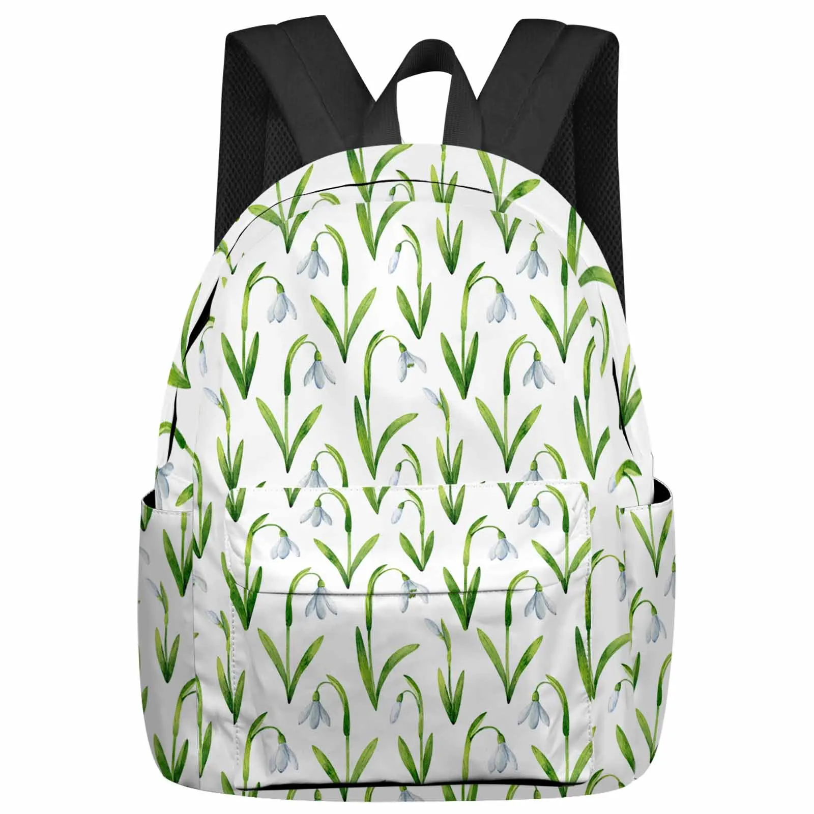 Spring Tulip Flowers Backpack School Bags for Teenagers Students Laptop Bag Women's Casual Travel Backpack