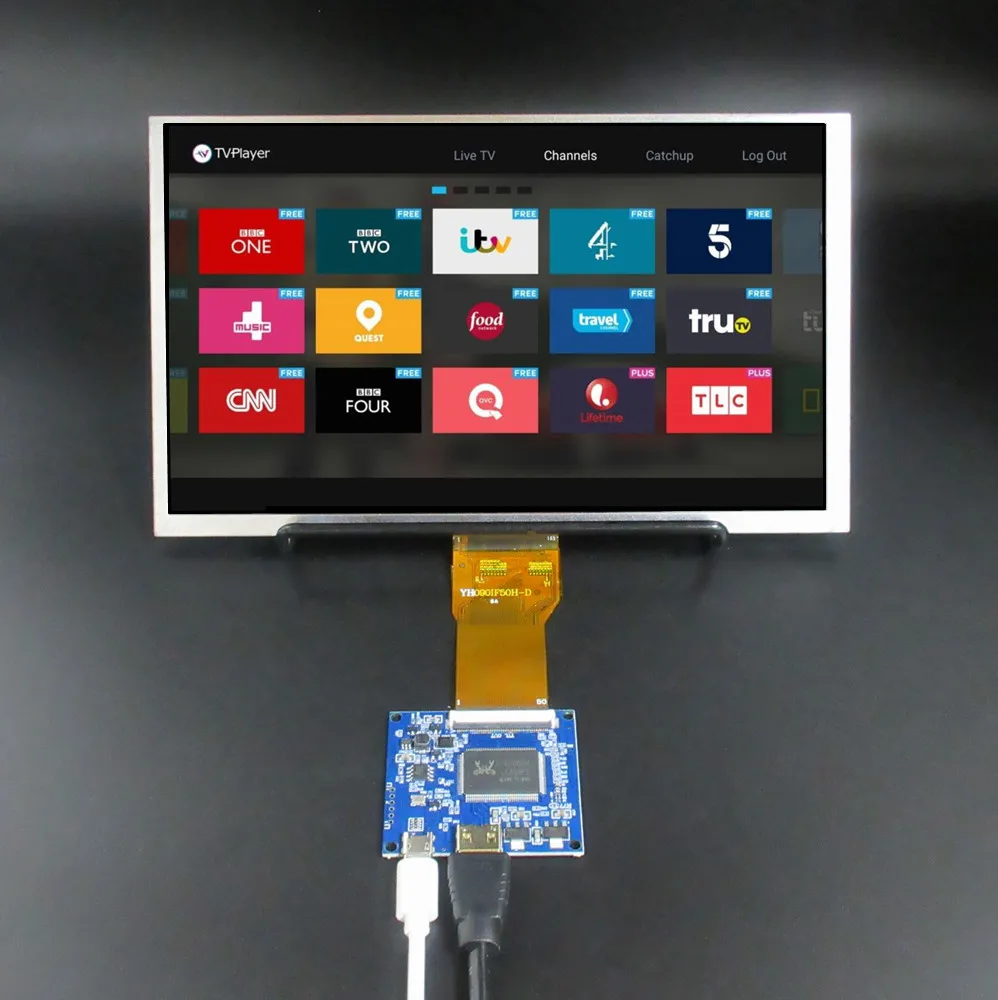 

9-дюймовый портативный ЖК-экран «сделай сам», 1024x600, с Mini-HDMI — дополнительный экран для ПК, Raspberry Pi, Orange Pi, микроскопы