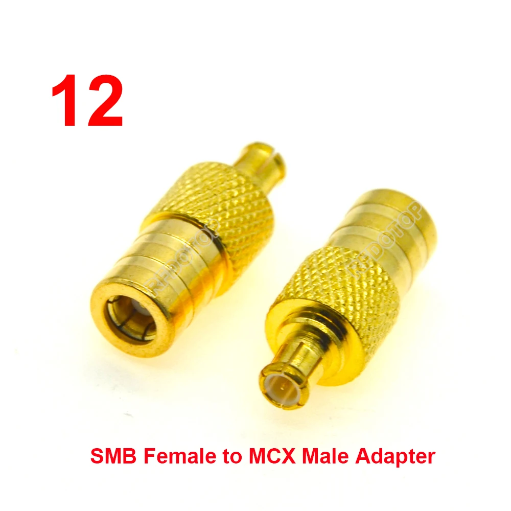 1PCS SMB to SMA/SMB/Q9 BNC/F/MCX Male/Female RF Connector Wifi Antenna Convertor SMB Male Female RF Coax Adapter Gold Plated