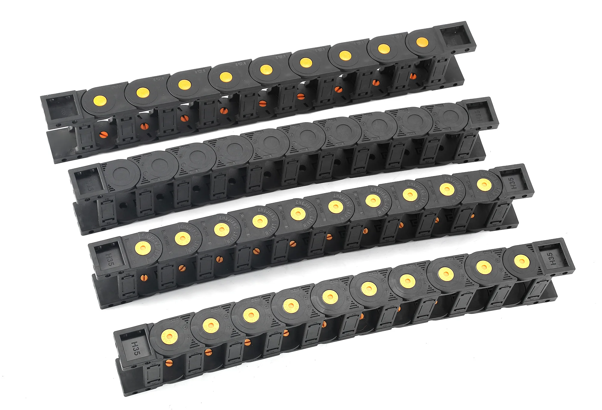 Heavy Duty PA66 Nylon 55x100mm Bridge Type Energy Chain - Silent Series Bridge Towline for CNC Machine Cable Protection