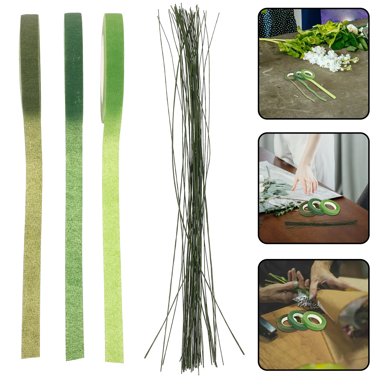 

Floral Tool Set Flower Arrangement Kit Stem Wire Tape Twine Plastic Bouquets Arrangements
