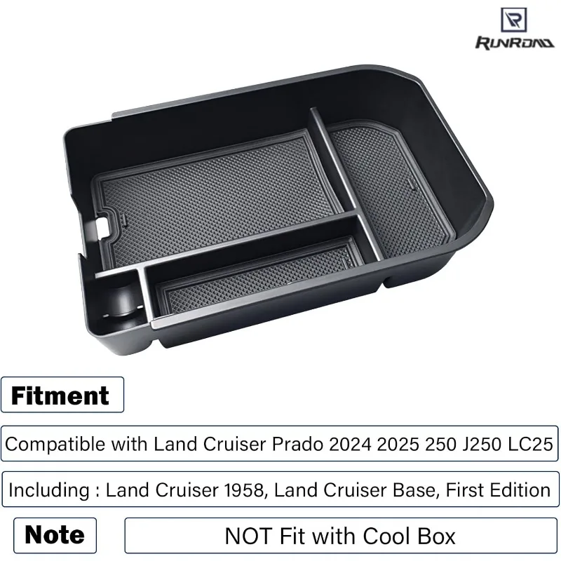 Center Console Organizer Tray Compatible with Toyota Land Cruiser Prado 2024 2025 250 J250 LC250 Accessories, Armrest Dividers S