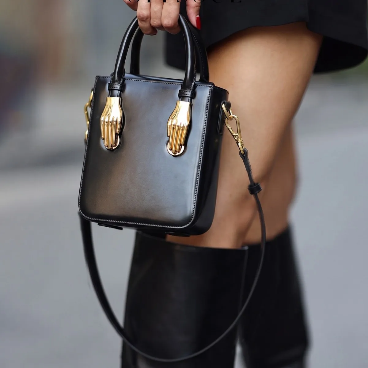 Fashion Palm Women's Bag Luxury Designer Bags for Women Handbags Golden Finger Box Bag NEW Shoulder Crossbody Bags Small Purses