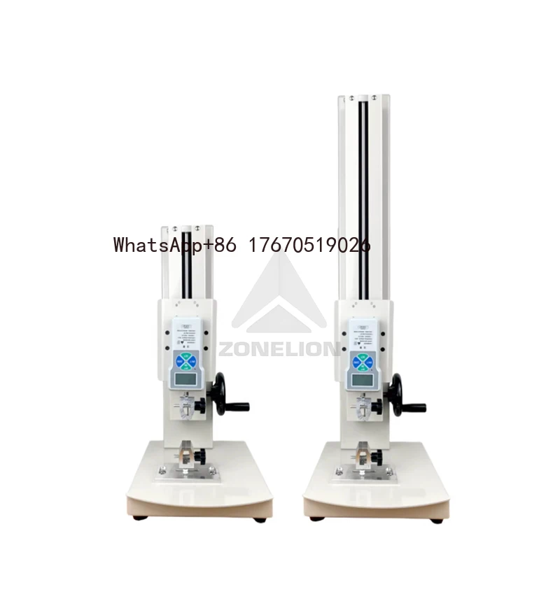 Manual Spiral Push Pull Tester Stroke 220mm Digital Force Test Stand with ZP 50 Gauge