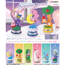 1pcs Random Style Anime Kirby Swing Kirby in dreamland Kawaii PVC Miniature scene desktop collection Model Toys Ornaments Gifts
