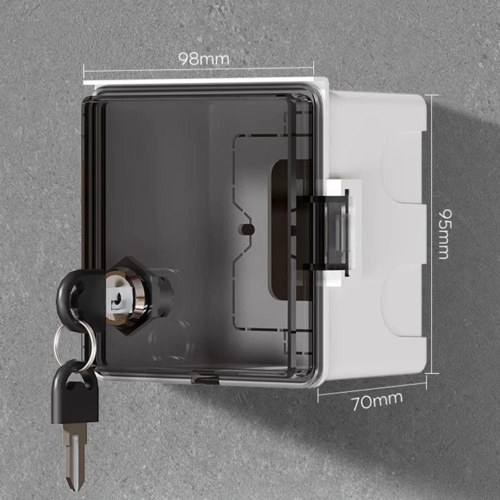 Outdoor Lockable Socket Box 86Type for Electric Vehicle Charging Waterproof Design to Protect Electrical Connections