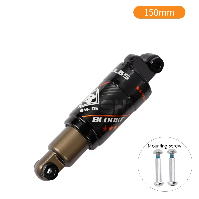 BLOOKE Bike Hydraulic Shock Absorbers BM-R5 Bicycle Rear Shock Absorbers 150MM 750 pounds for MTB Bike M365 KUGOO Scooter