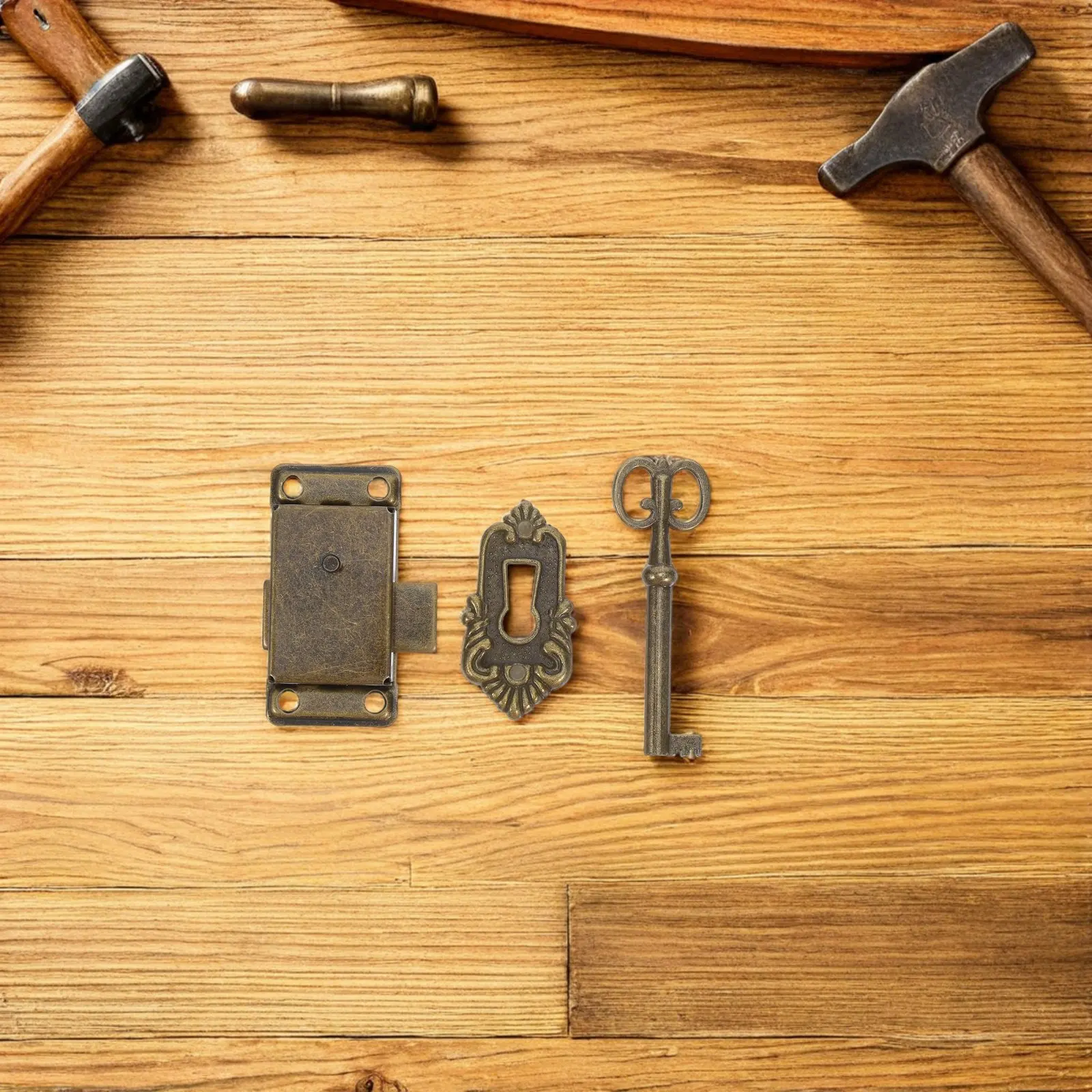 4 Sets Vintage-Schrankschlösse – Furniture Hardware Vintage Bewertung und Preis