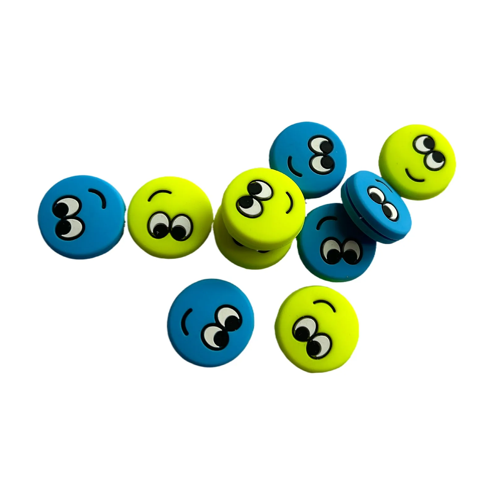 15Pcs Funny Faces Silicone Tennis Damper Shock Absorber Antivibrador Raqueta Tenis Shockproof