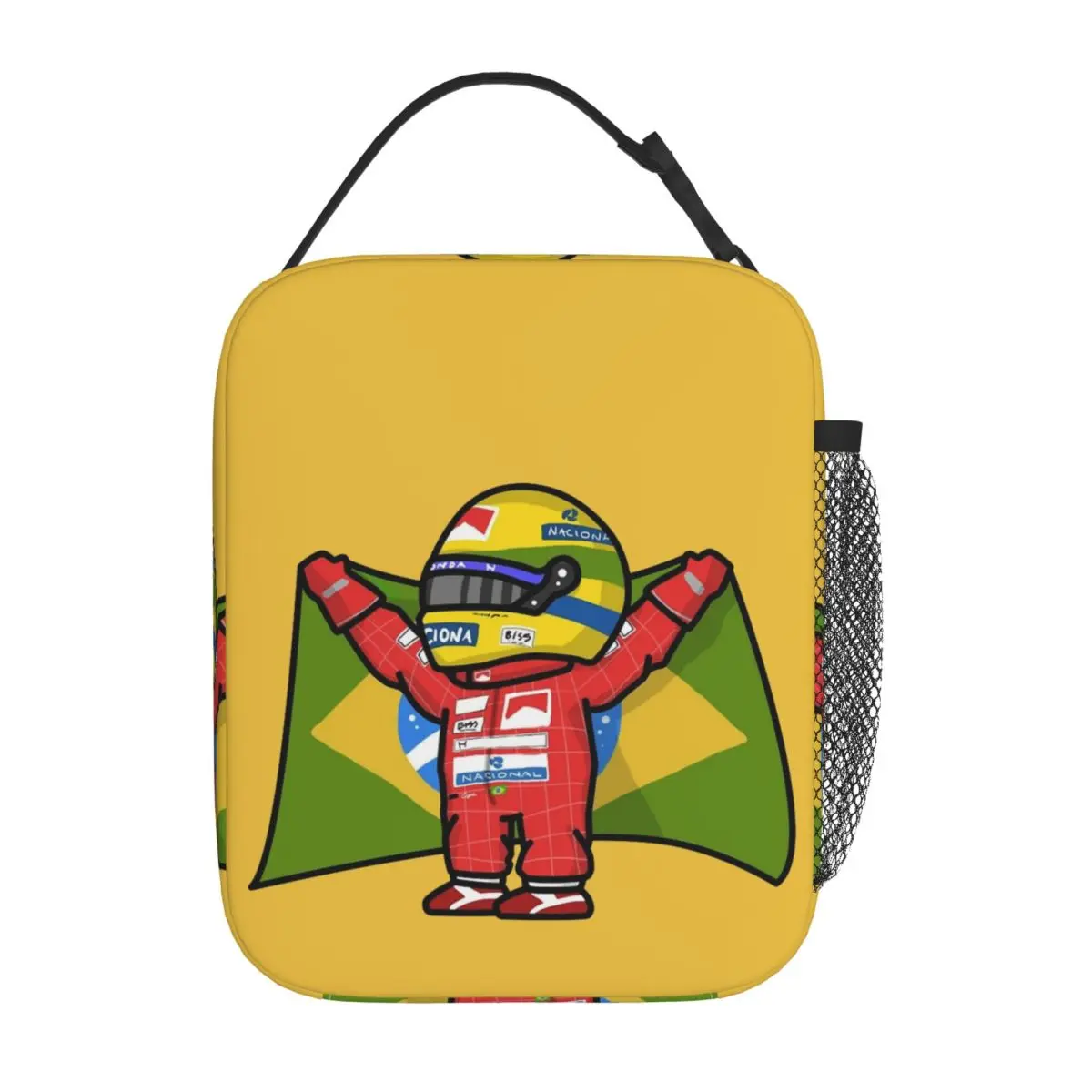 Ayrton Senna Brazil Insulated Lunch Bag Thermal Bag  Lunch Container High Capacity Lunch Box Tote Food Bag School Picnic