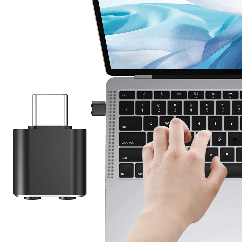USB C Metal Mouse Mover with Switch Button Undetectable Automatic Mouse Shaker Driver-Free Mouse Moving Device PC Accessories