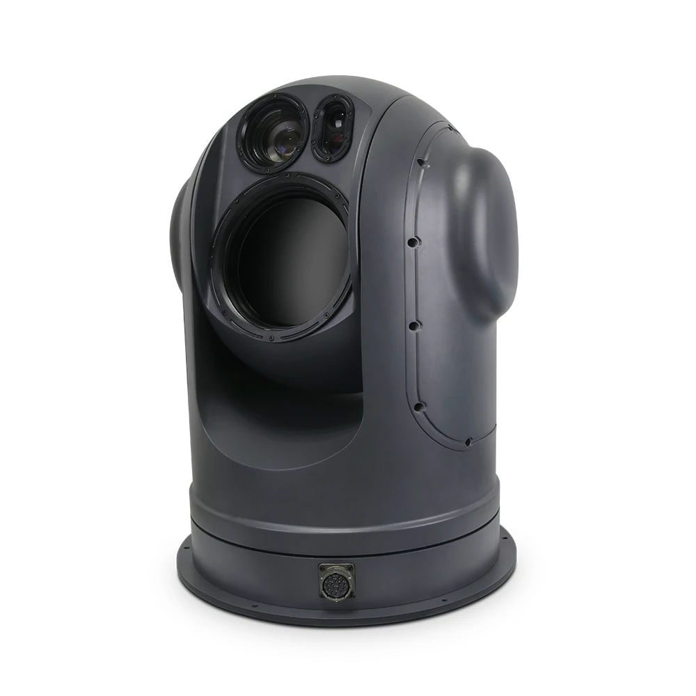 Gyroscope Stabilized 90x Optical Zoom LRF Marine PTZ HD4K IP67 Waterproof, Two-Way Audio 4G WiFi Long Range