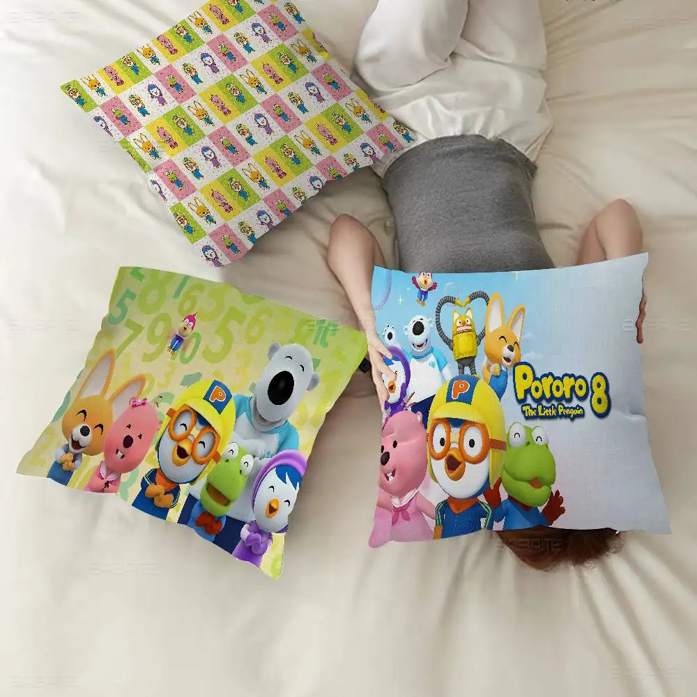 Anime P-pororo the Little Penguin pillow cover sofa cushion cover home room decoration children gift