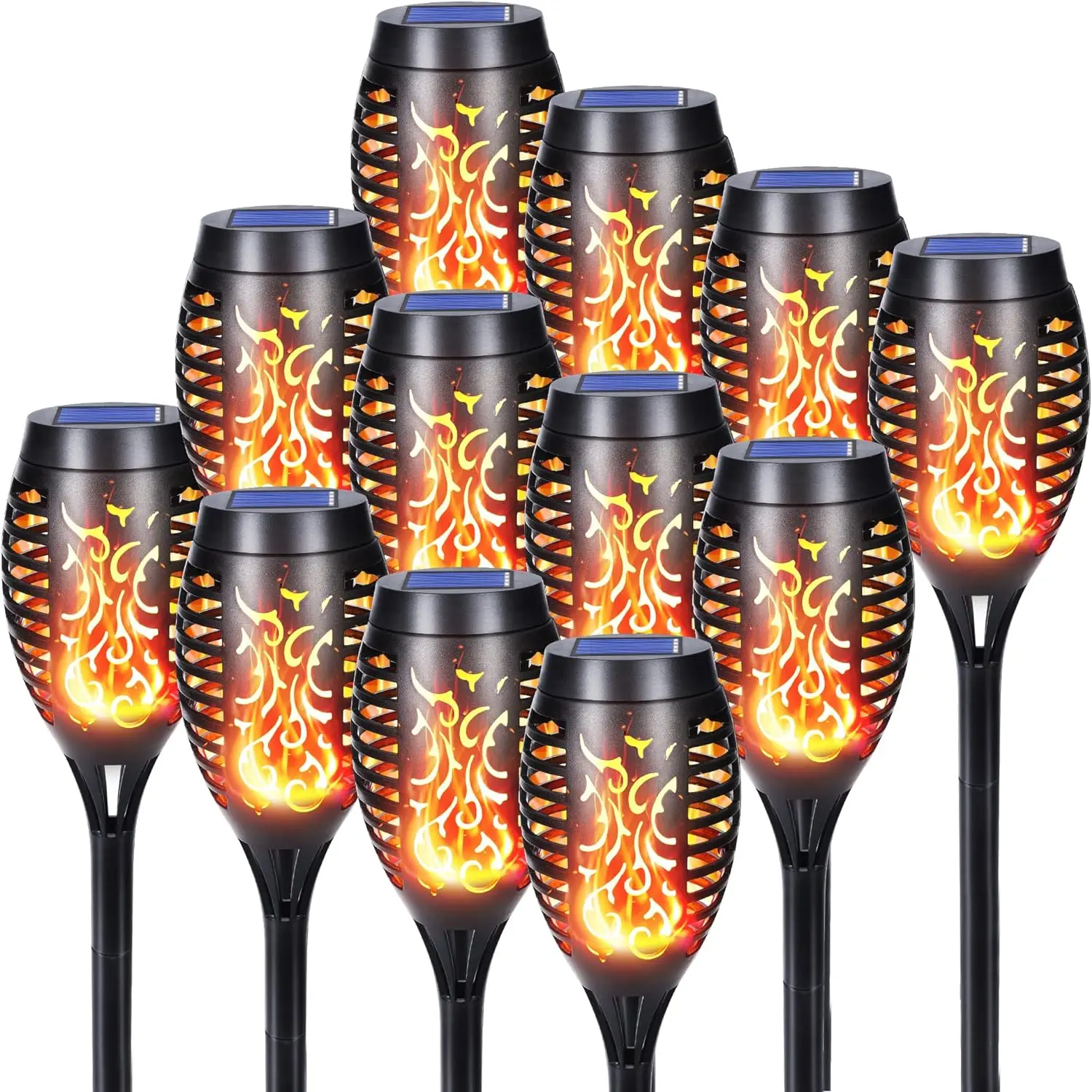 

Solar Lights for Outdoor Garden Use with Realistic Flame Effect IP65 Waterproof Torches Solar for Paths Backyards Lawn Halloween