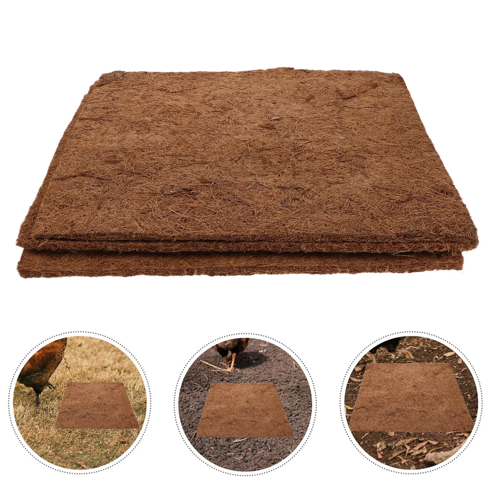 Substrate Coconut Fiber - 4Pcs Coconut Fiber Pet Mat Reptile