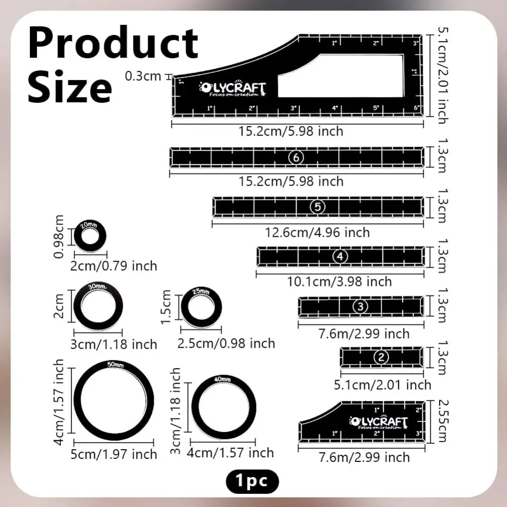 1 Set(12pcs) Objective Point Markers Acrylic Ruler Objective Makers Set Round Objective Marker Gaming Accessory making kit