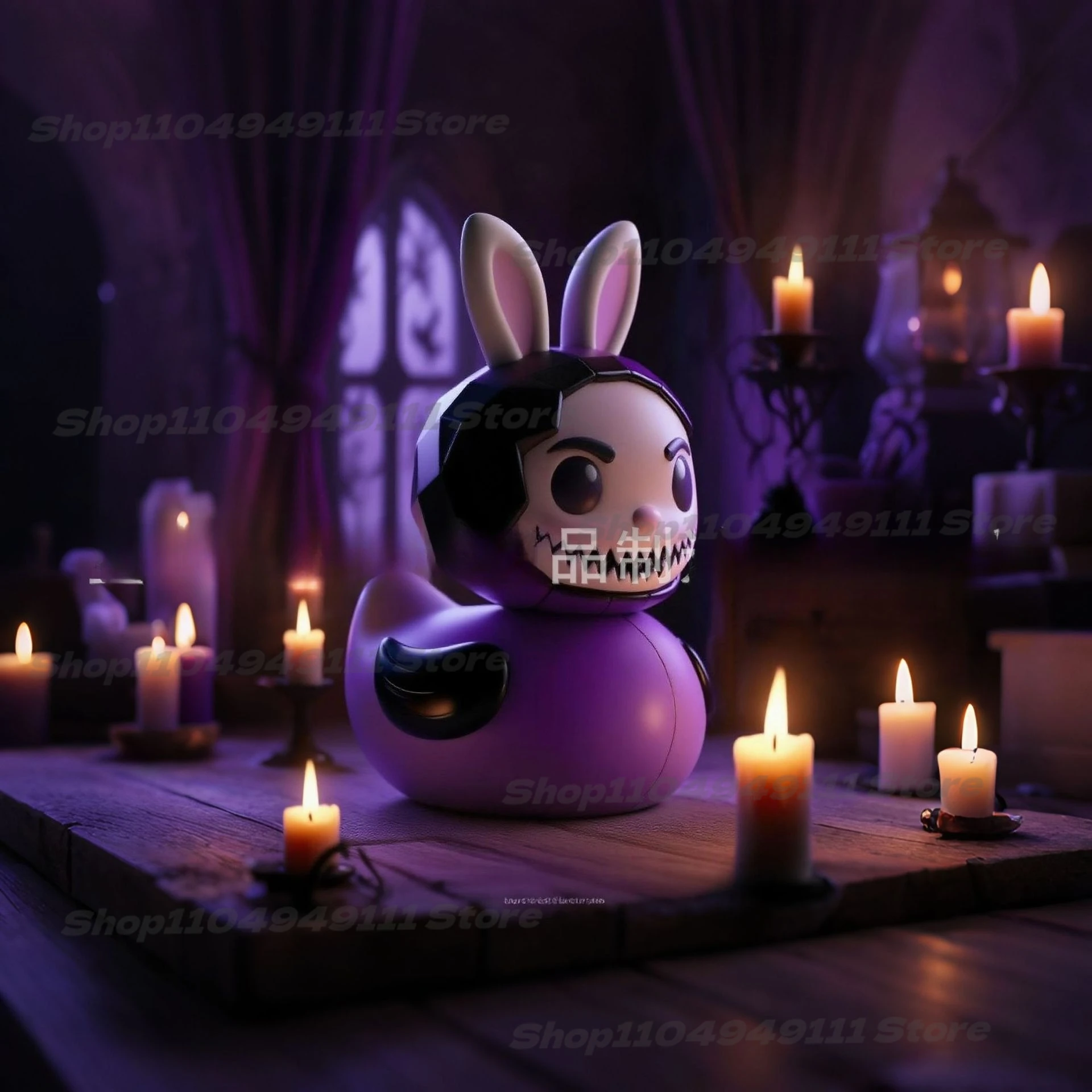 

2026 New Hot Halloween Super Fun Gift Horror Movie Duck Creative Home Statue Gift Small Ornament