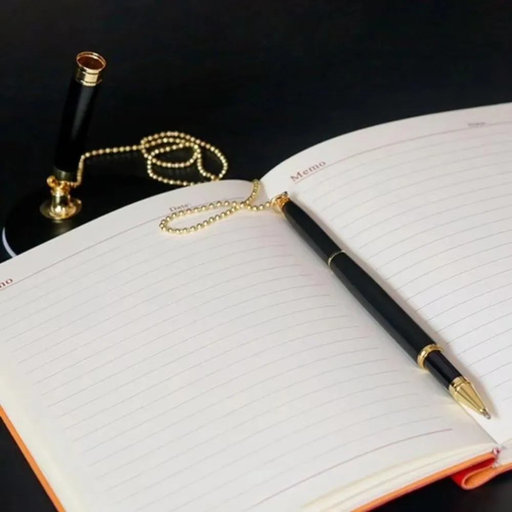 Security Design Metal Desk Pen Rotating Design Comfort Grip Signature Pen Smooth Ink Durable Security Pen Office Use