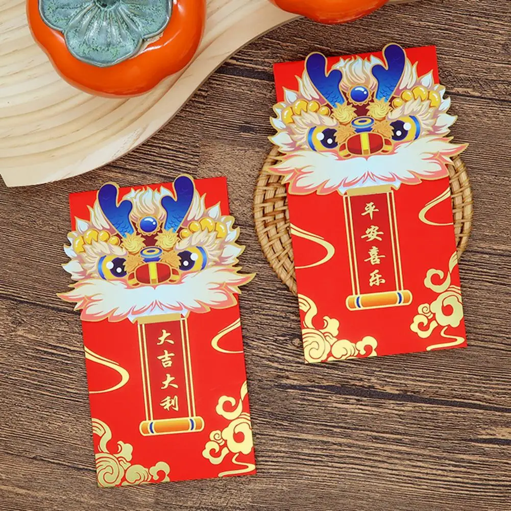 Chinese New Year Envelope Symbolic Envelope Dragon Envelope Traditional Lucky Bags for Chinese New Year Weddings Coin for Kids