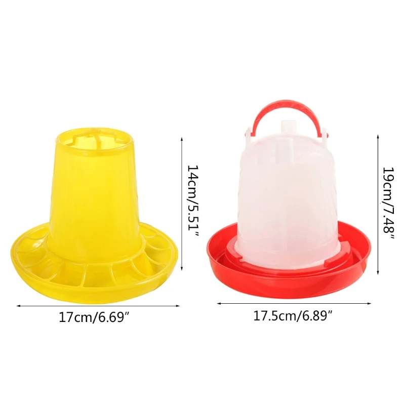 Baby Chick Feeder and Waterer Set for Poultry Fount Multiple Chicks At Once