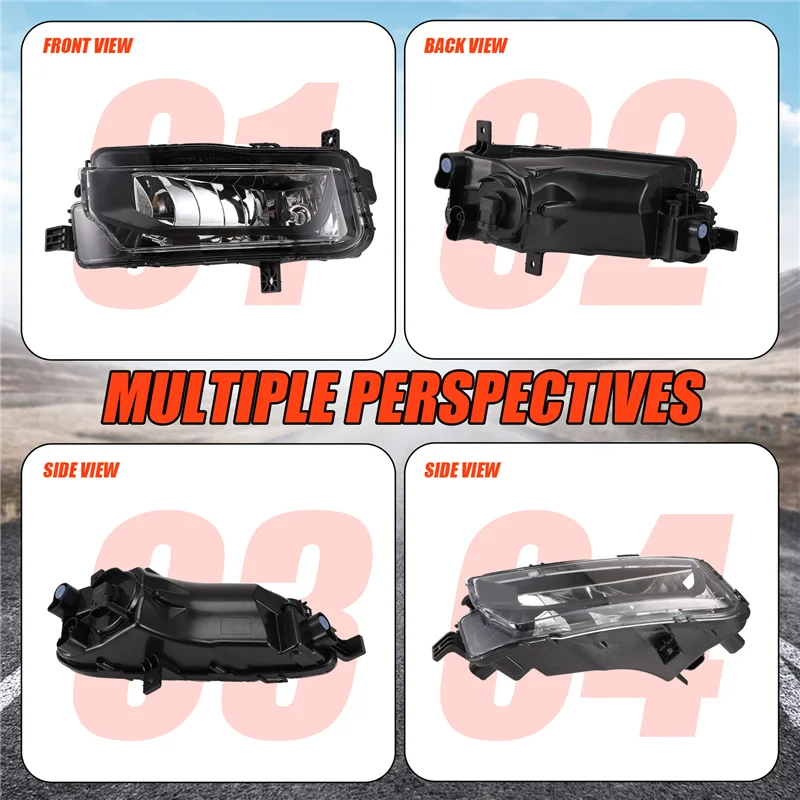 

Car Front Fog Light Halogen Kit Fit For VW Transporter T6 T7 2016-2019