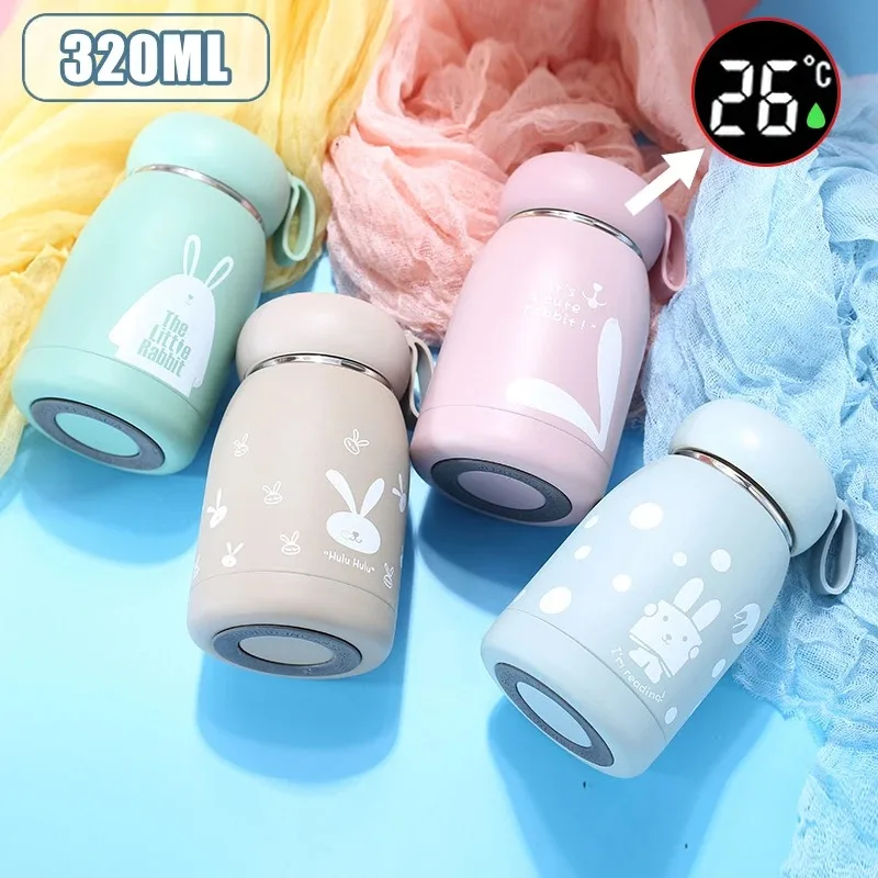 320ml Intelligent Thermos Bottle Coffee Cup Smart Mugs Stainless Steel Insulation Cup Flasks Vacuum Water Bottle for Girls Kids