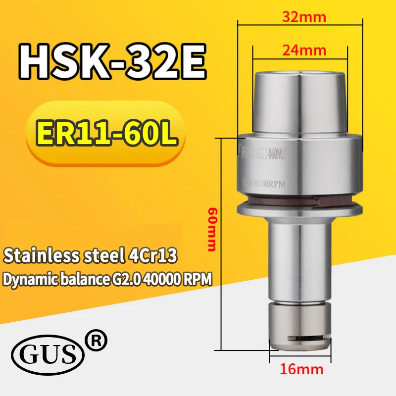 Chuck Alta Velocidade Balanço Dinâmico Gravura Máquinas-ferramentas para Trabalhar Madeira Hsk25e Hsk32e Hsk40e Hsk11 Er16 Er20collet