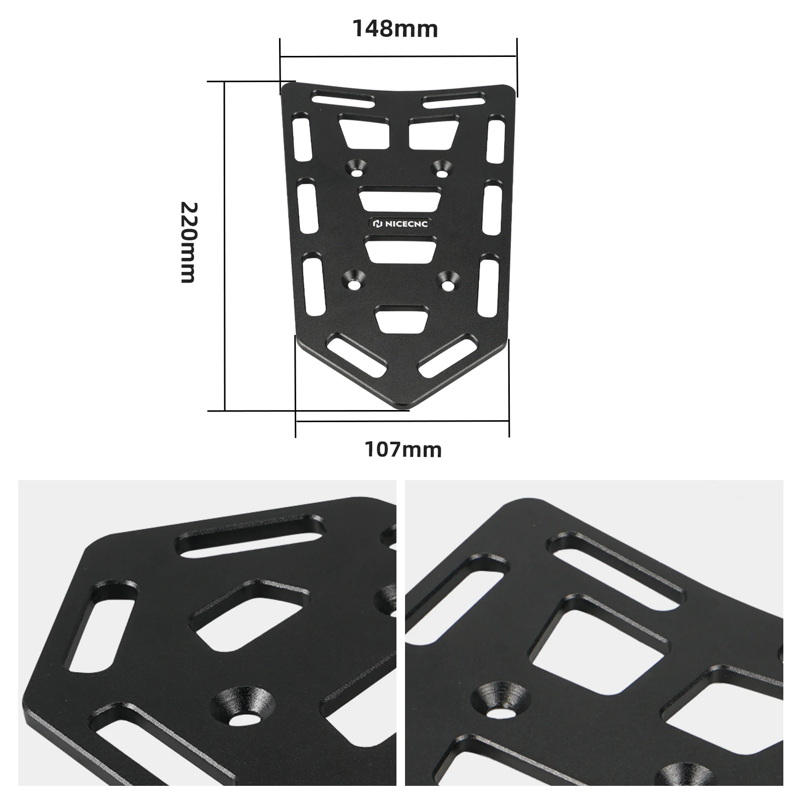 Rear Luggage Rack Cargo Rack Support Shelf Holder Kit For Suzuki RM125 RM250 RMZ250 RMZ450 DR-Z250 DRZ400E DRZ400S DRZ400SM 2024