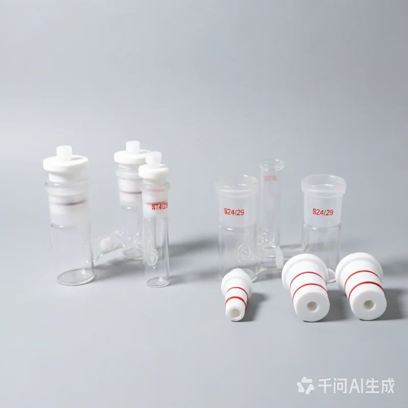 1PCS 25/25/10ml 3-Port Sealed H-Type Electrolytic Cell, Glass Frit/Luggin Capillary Isolation Electrochemical Cell for 3-Electro