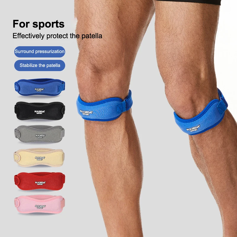 1 Pezzo Fascia per Ginocchio, Supporto Stabilizzatore del Tendine Rotuleo per Atletica, Escursionismo, Tennis, Salto, Artrite