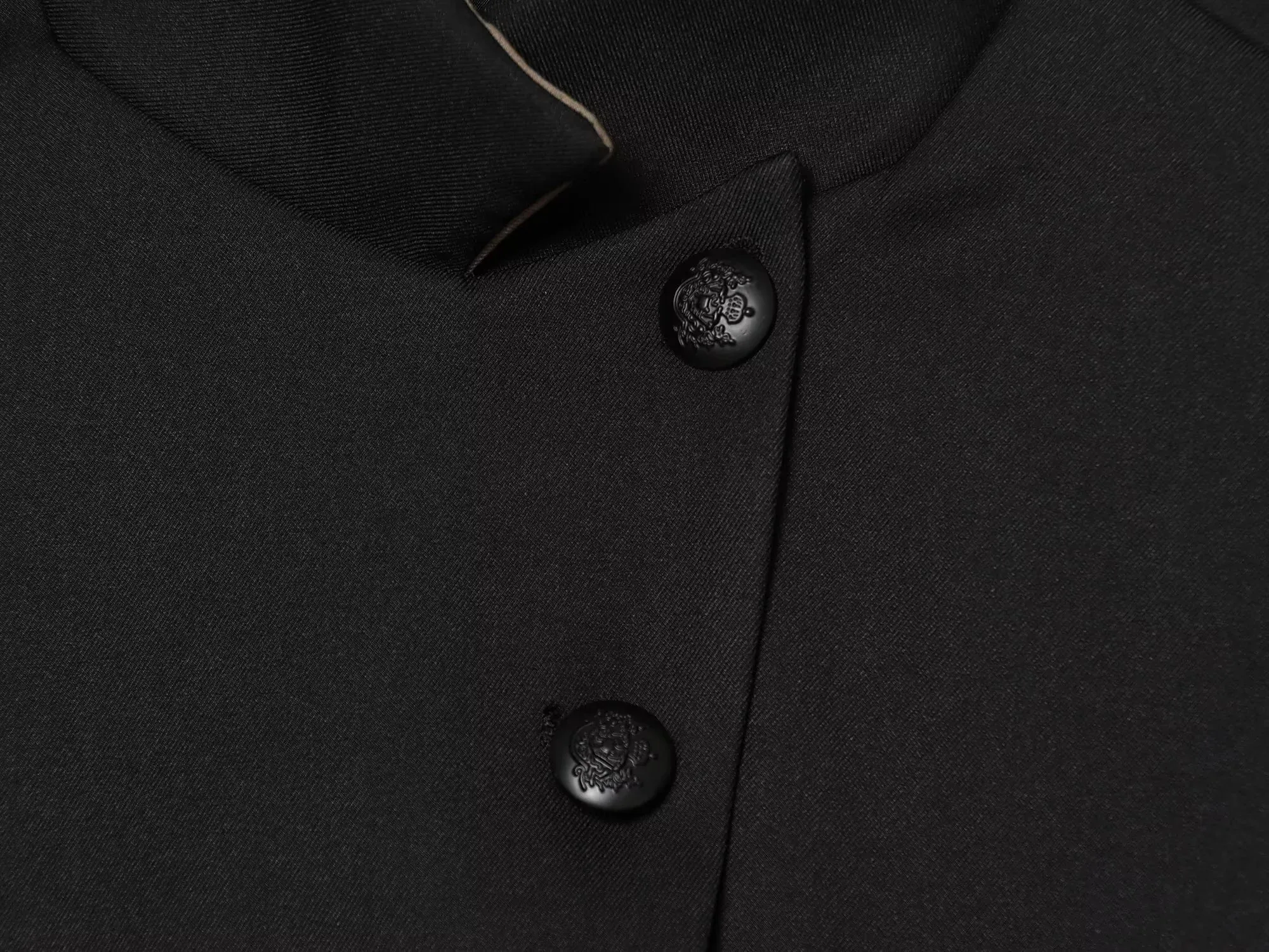 Damen Vintage Büro Einfarbiger Blazer Damen Stehkragen Langarm Lockerer Blazer Mode 2026 Frühling Sommer Lässiger Ladu-Blazer – Detail 6