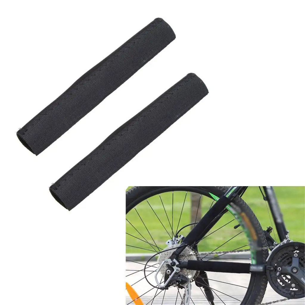 2Pcs Cycling Bike Frame Protector Chain Stay Guard Cover Sleeve Wrap