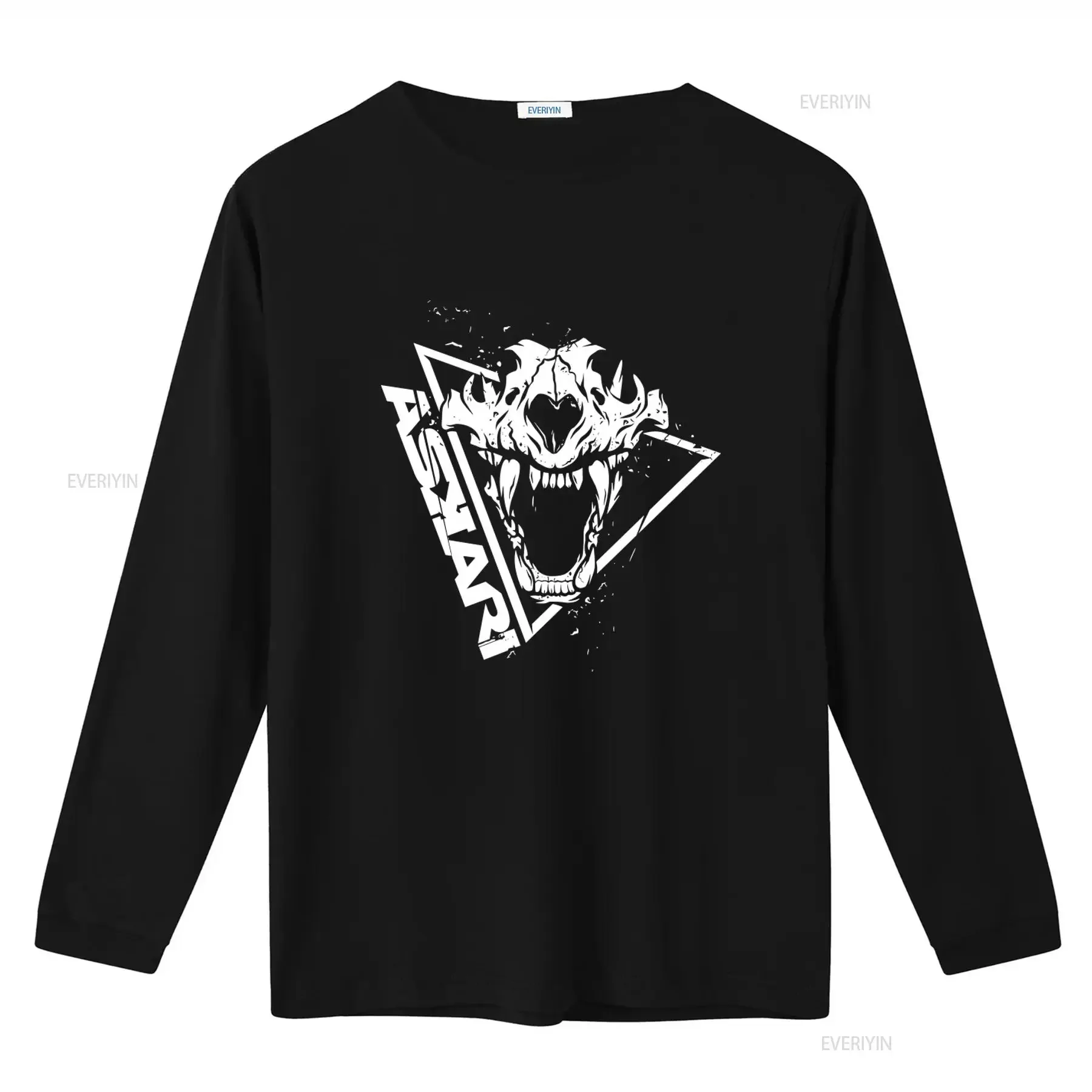 Men's Black T Shirt with Askari Skull Print Sizes S to 5XL vintage Washed homme graphic Top For Everyday Wear Stylish Slightly