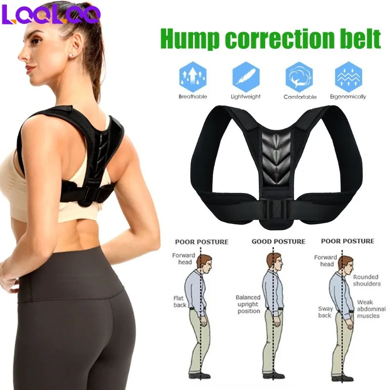 

1Pcs Adjustable Posture Corrector Back Support Strap Brace Shoulder Spine Support Lumbar Posture Orthopedic Belts for Men Women