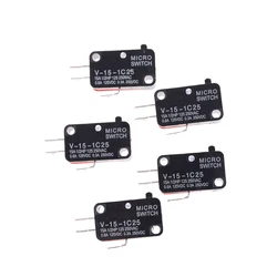 5Pcs Large micro switch V-15-1C25, silver point V-15-IC25 microwave oven, contact switch, copper tact