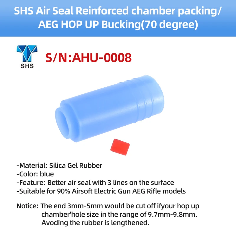 SHS Air Seal Reinforced chamber packing AEG hop up bucking 70 degree