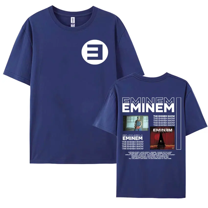 Black Kamikaze Album Eminem Tee Shirt Men's Clothing Harajuku Hip Hop Streetwear T-shirt Male Oversized 100% Cotton T Shirt Tops