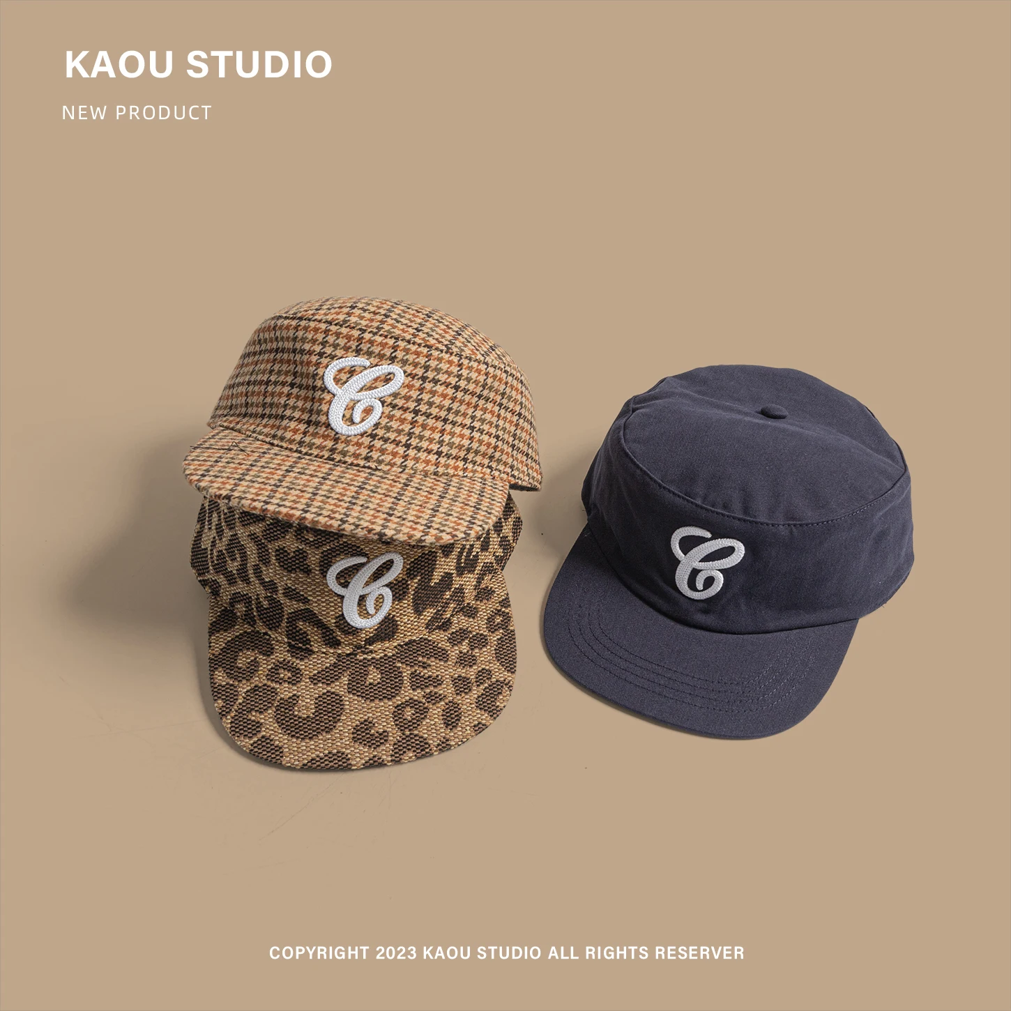 Niche Flat Top Baseball Cap Flat Brim Sunshade Street Retro Duckbill Cap - Image 2