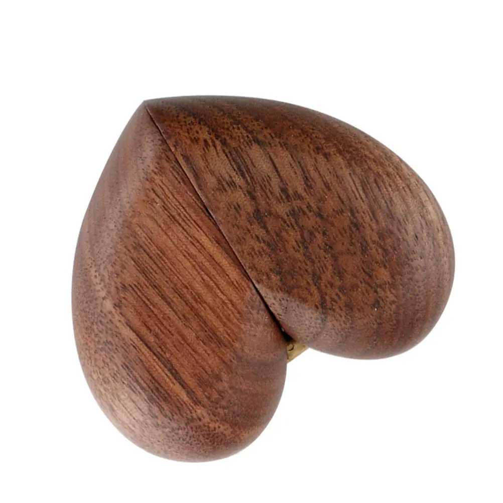 

1Pcs Wooden Ring Holder Brown Retro Style Finger Ring Case Fine Polished Burr-Free Surface Organizer for Christmas Birthday